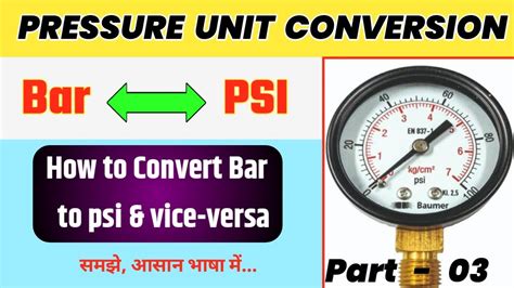 100psi|Convert PSI to Bar